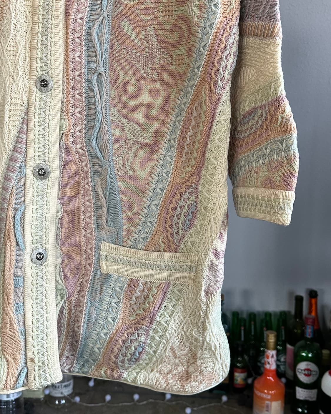 [M]쿠지 COOGI 케이블 니트 가디건 상품이미지3