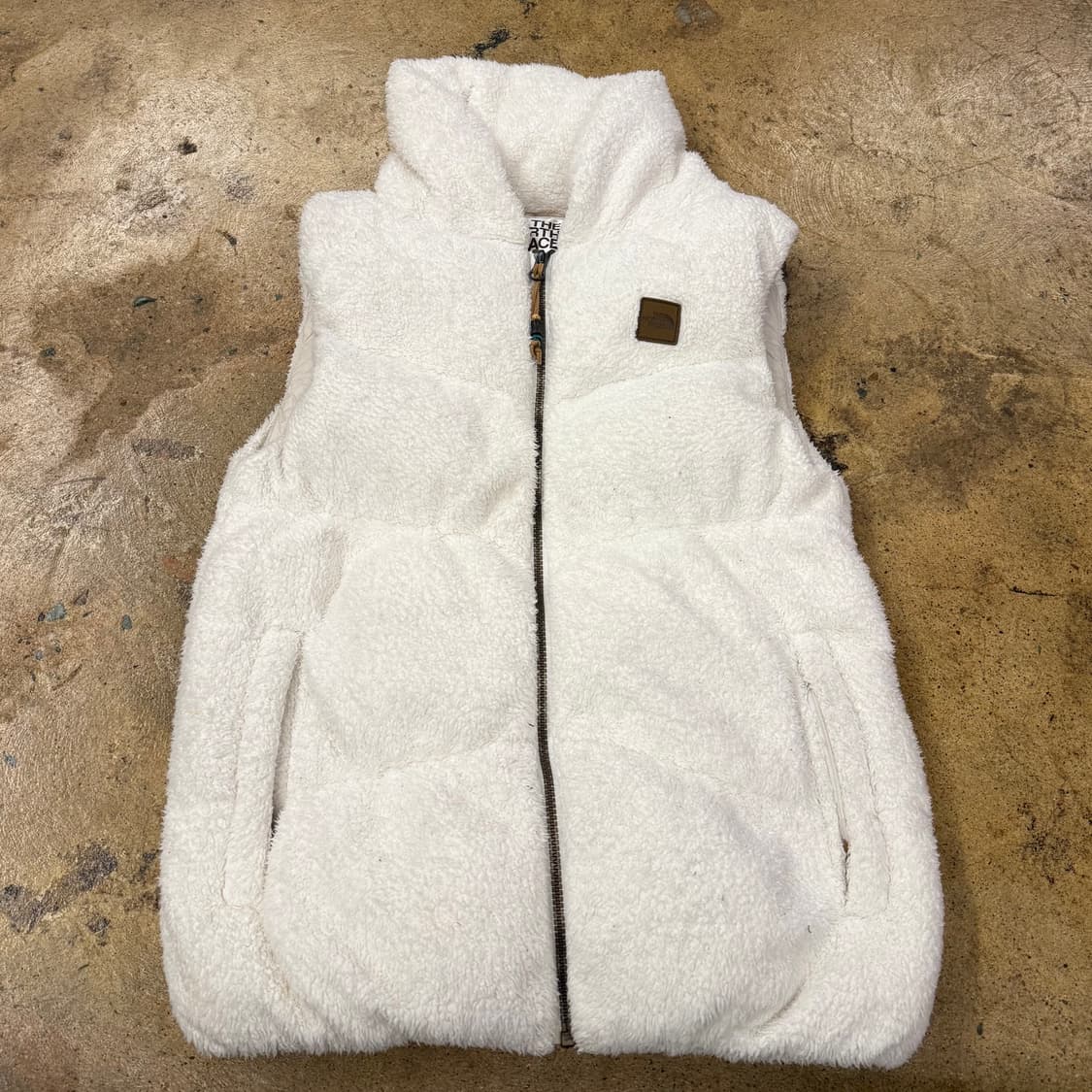 노스페이스 양털 후리스 화이트 패딩 조끼 85 상품이미지2
