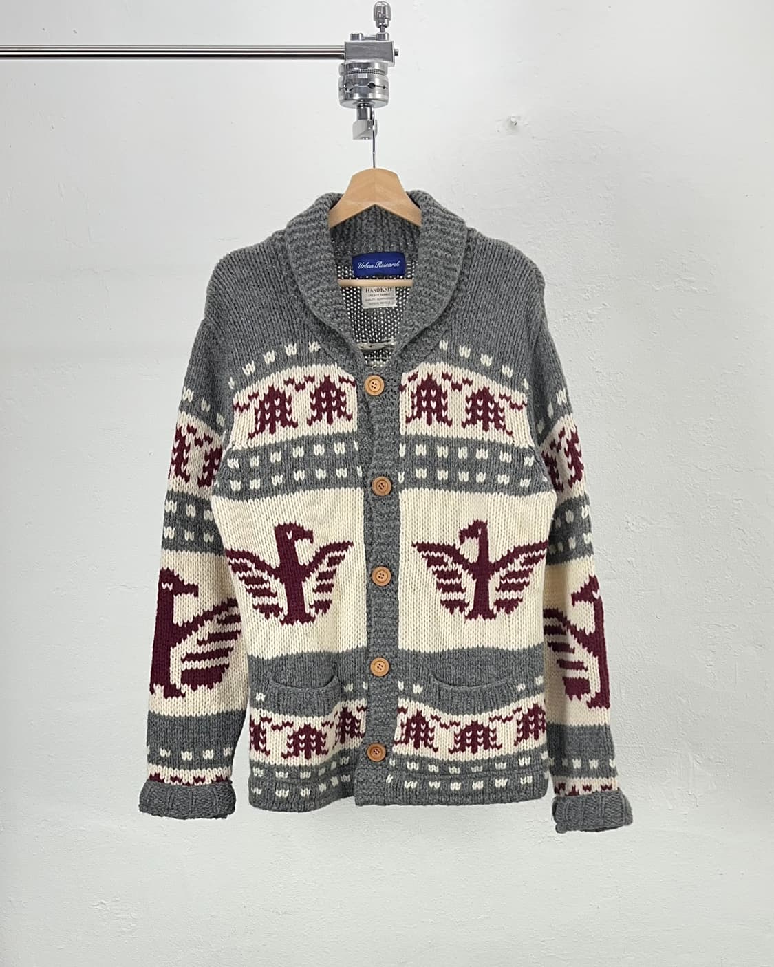 어반 리서치 핸드 니트 카우틴 코위찬 상품이미지1