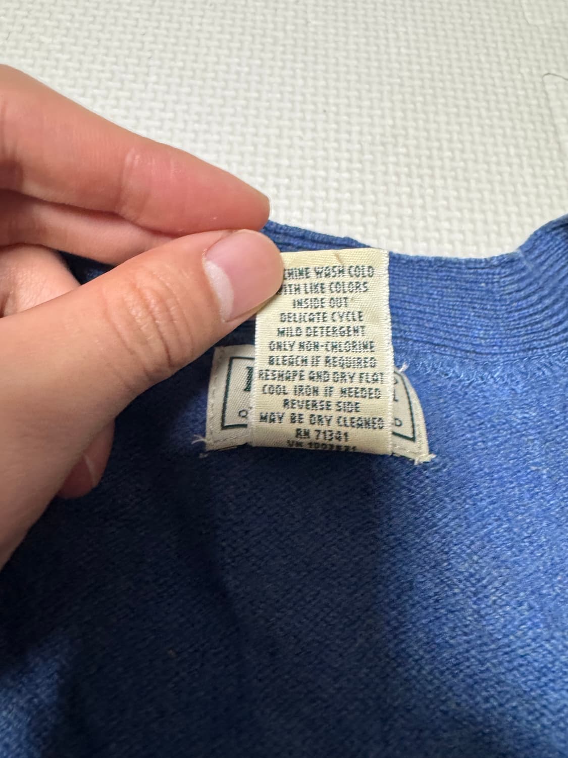 00s 엘엘빈 램스울 우드버튼 가디건 상품이미지5