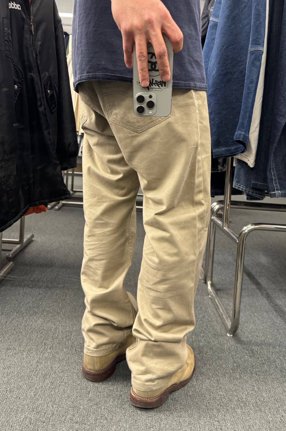 36)리바이스 빈티지 505 베이지 코튼 팬츠 상품이미지2