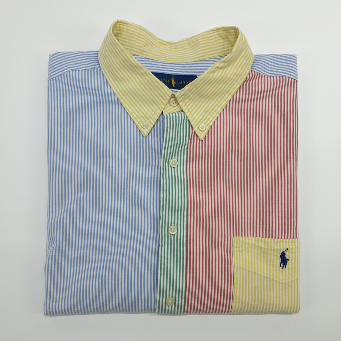 Co578 2XL Big 폴로랄프로렌 K 시어서커 멀티컬러 반팔 셔츠 상품이미지10
