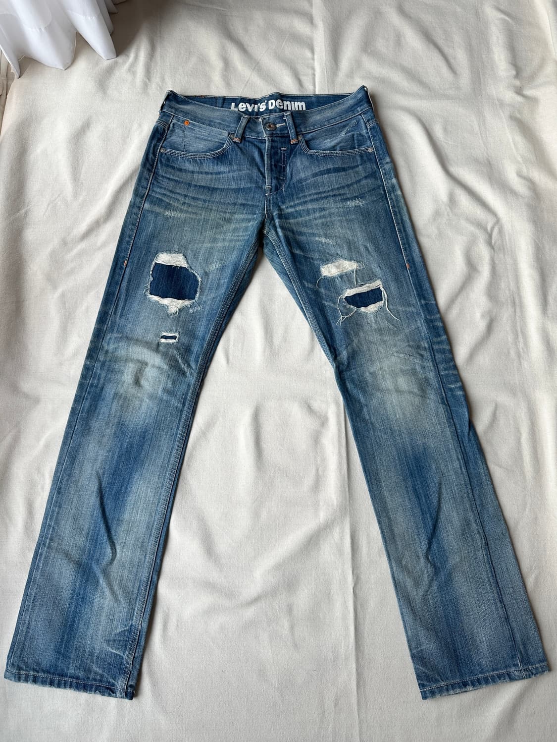 리바이스 522 데미지 워싱진 데님팬츠 32x33 상품이미지1