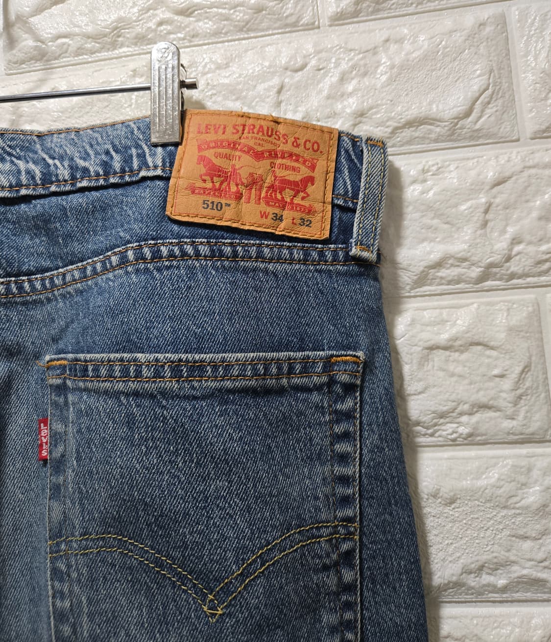 리바이스 510 데님팬츠 청바지 34~35 상품이미지6