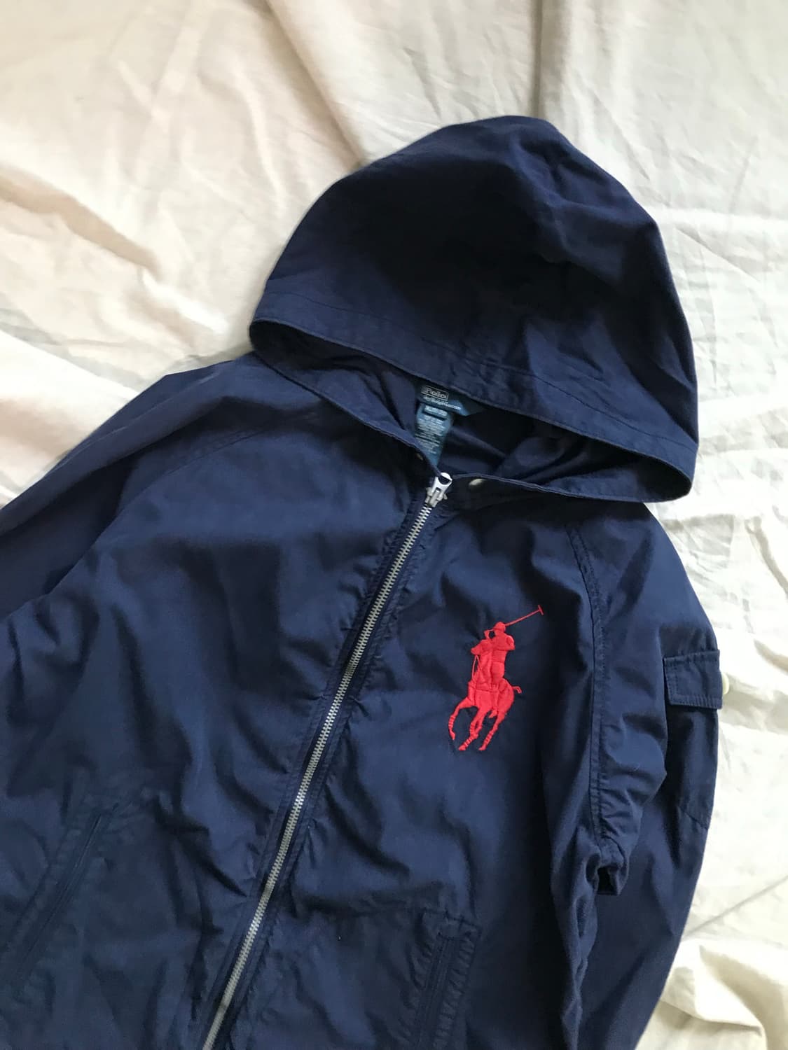 대장급 폴로 랄프로렌 빅 포니 로고 네이비 바람막이 자켓 상품이미지5