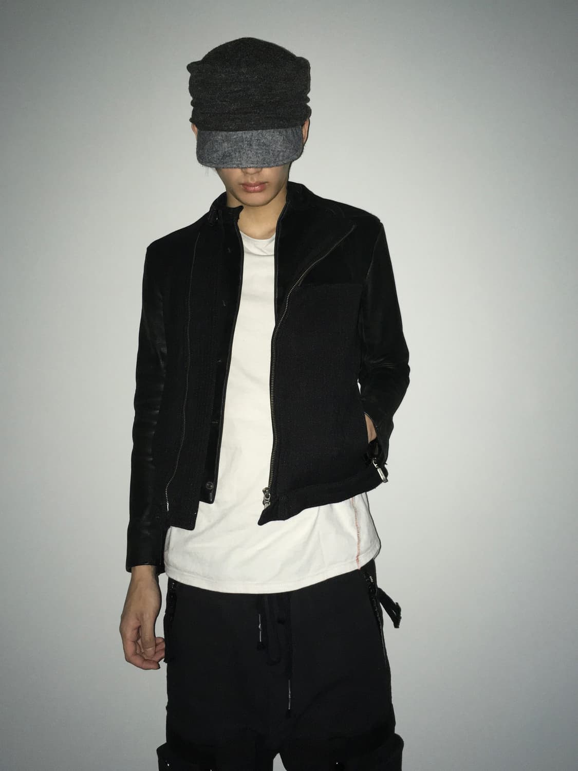 Yasuyuki Ishii leather sleeves jacket 상품이미지1
