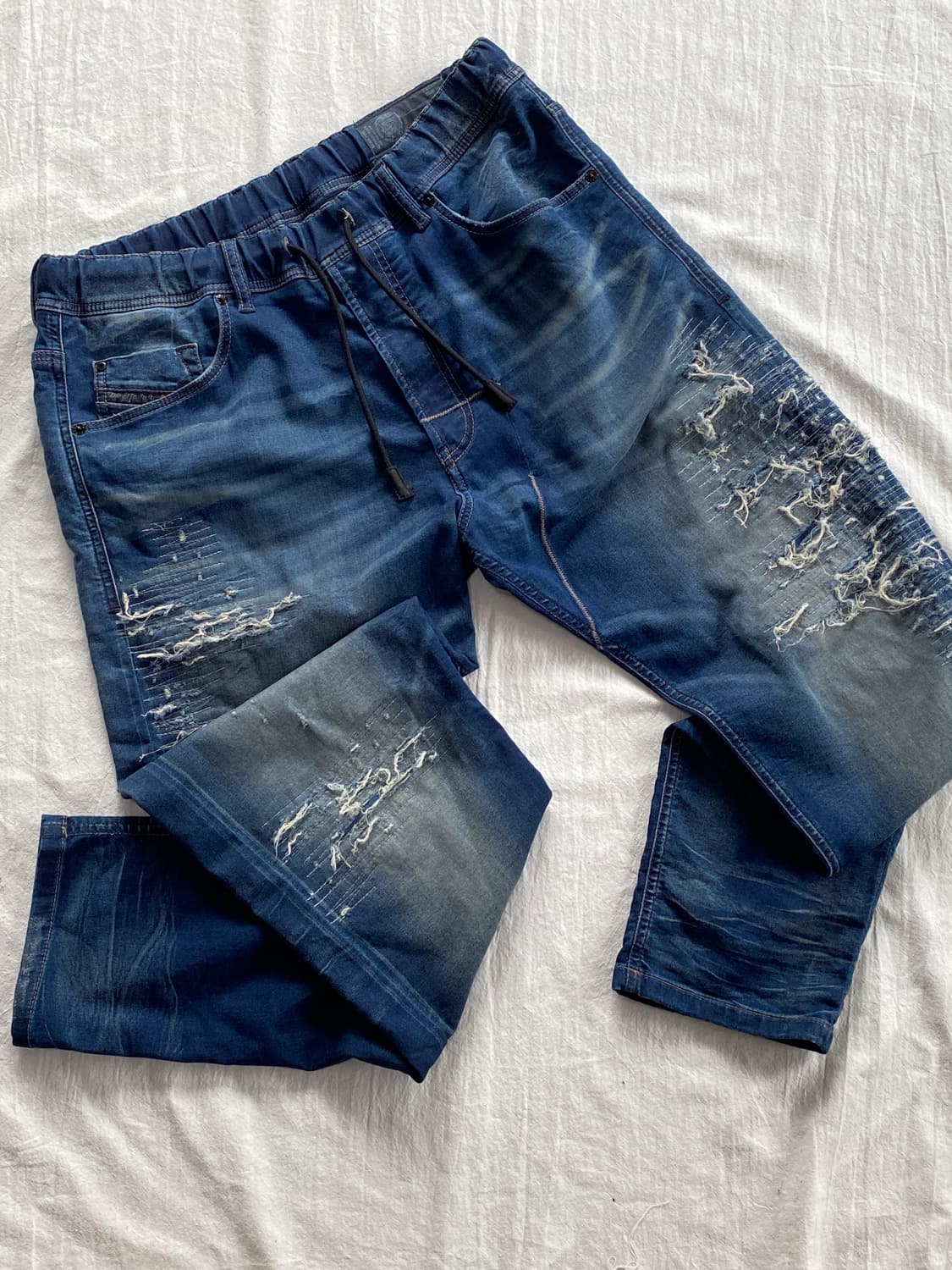 DIESEL 디젤 데님 스웻팬츠 BLUE 32 상품이미지1