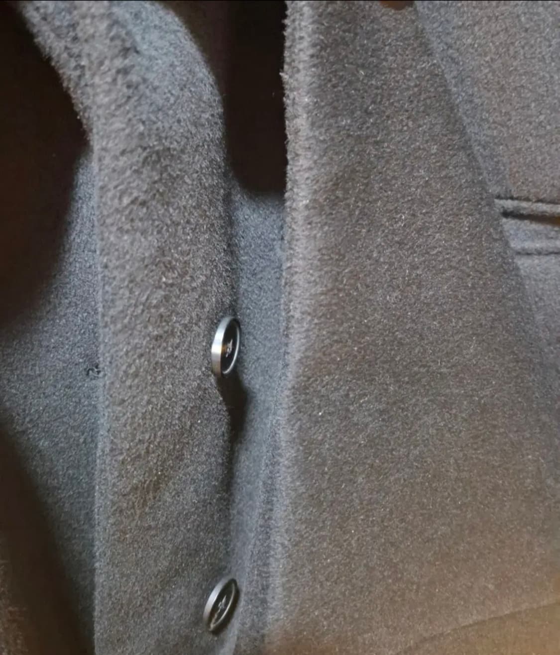 무신사 스탠다드 우먼즈 캐시미어 블렌드 오버 숄더 싱글 코트 S 상품이미지6