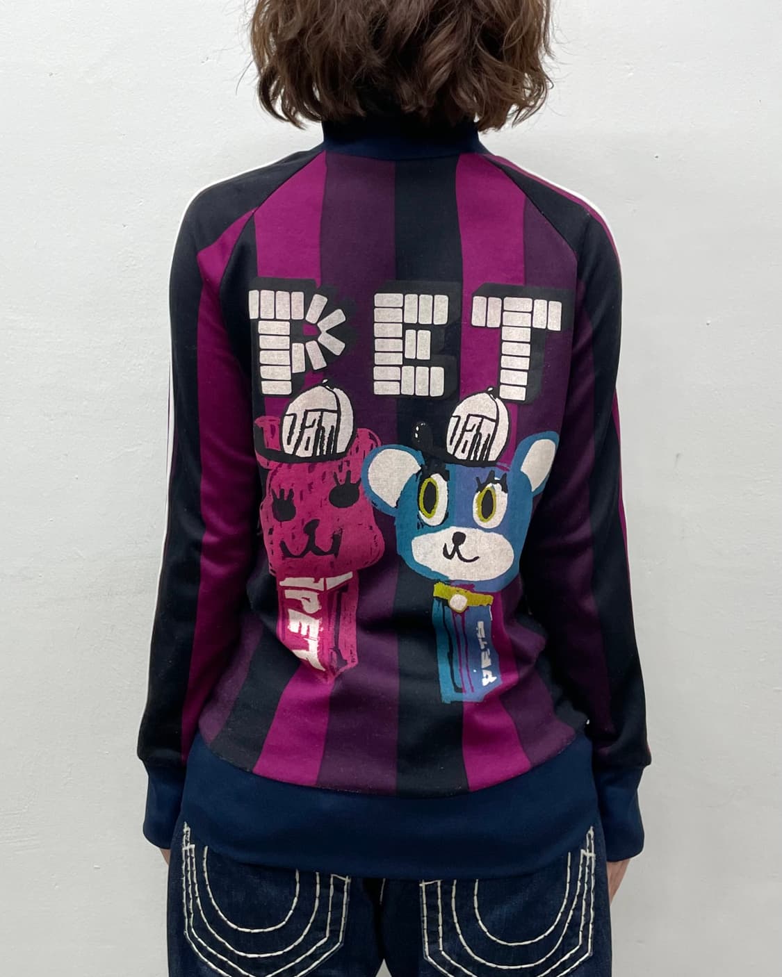 JAM PET Bear Stripe Purple Track Top 상품이미지3