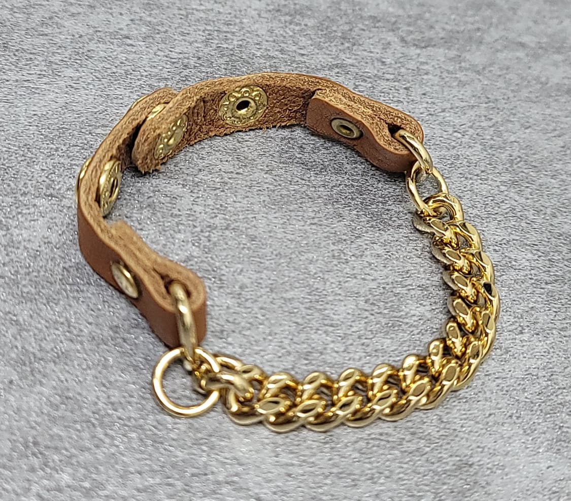 chain leather bracelet  상품이미지4