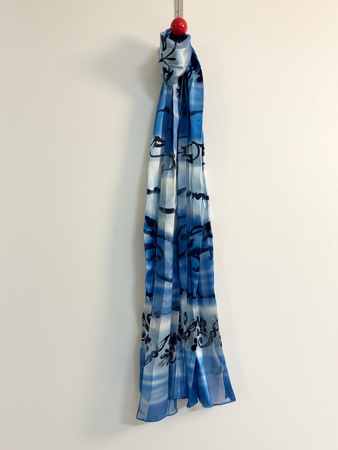 오션블루 패턴 빈티지 스카프 상품이미지1