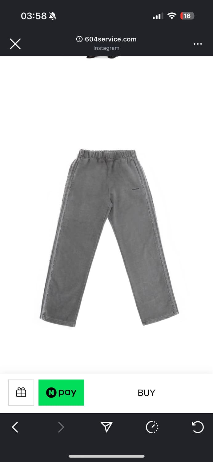 604서비스 트랙팬츠 상품이미지2