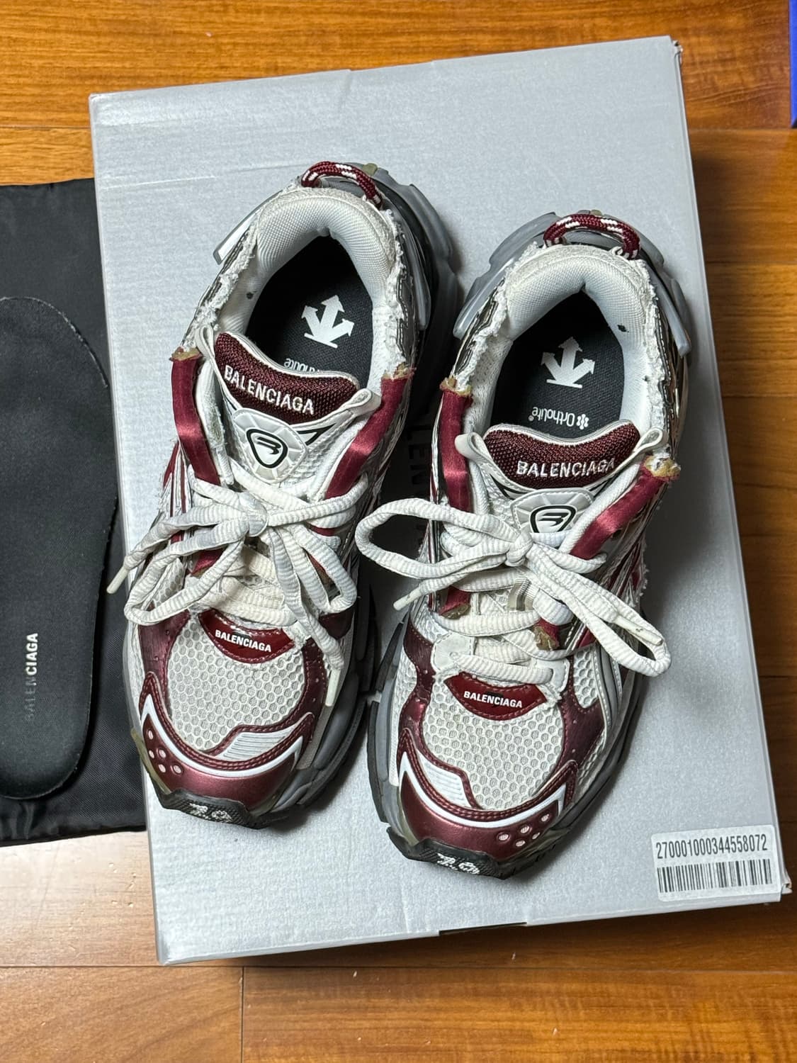 발렌시아가 뉴러너 39 그레이 버건디 상품이미지5