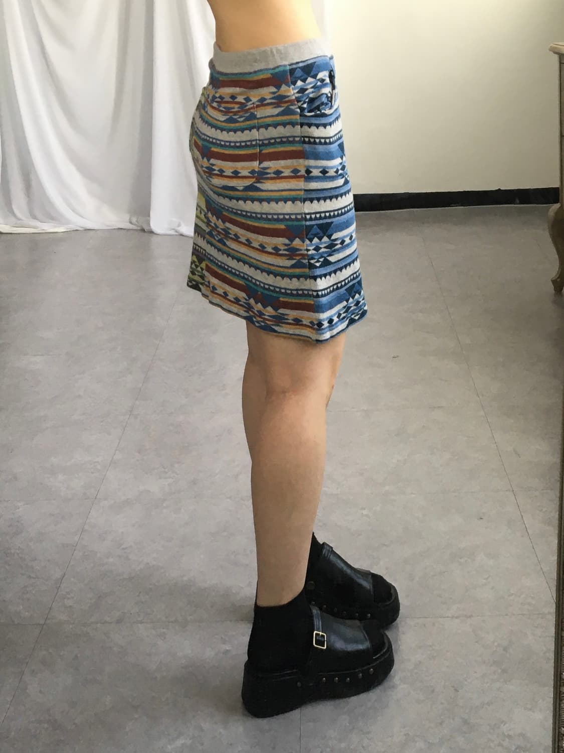 Ethnic pattern mini skirt 상품이미지4