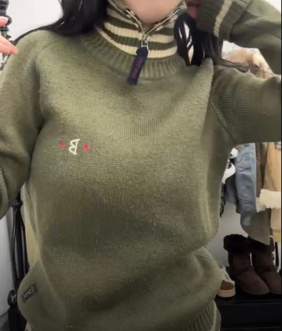 목폴라 니트 상품이미지1