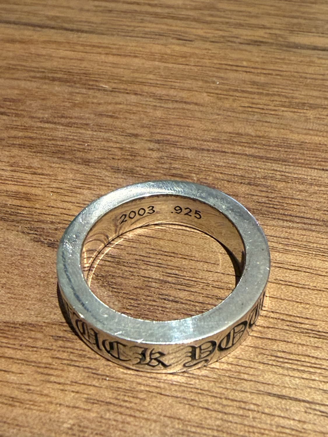 US8.5 크롬하츠 퍽유링 6mm 상품이미지3