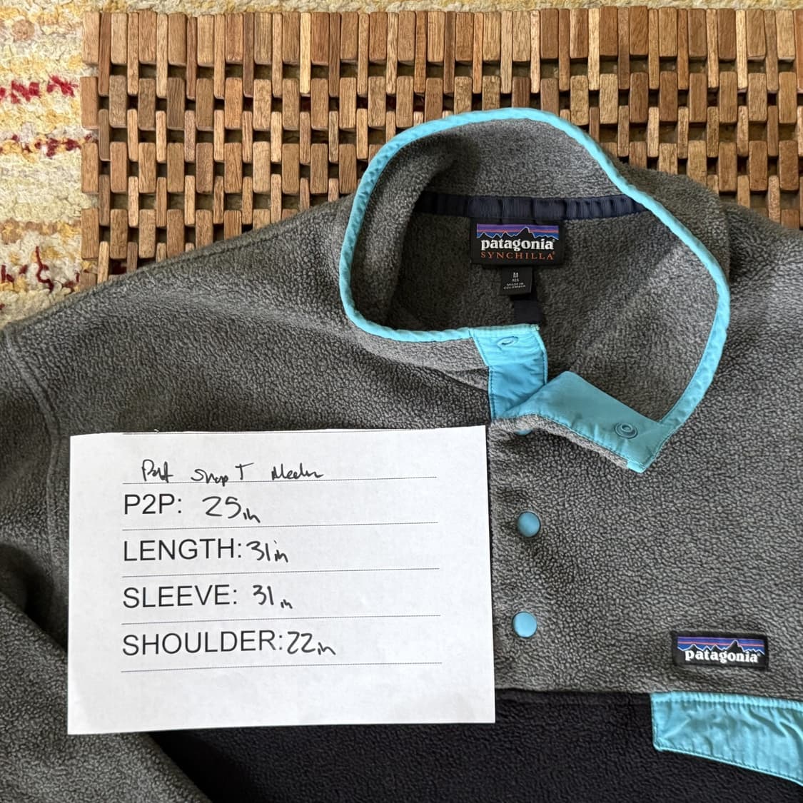 13FW 파타고니아 신칠라 스냅-T 그레이/블랙 상품이미지2