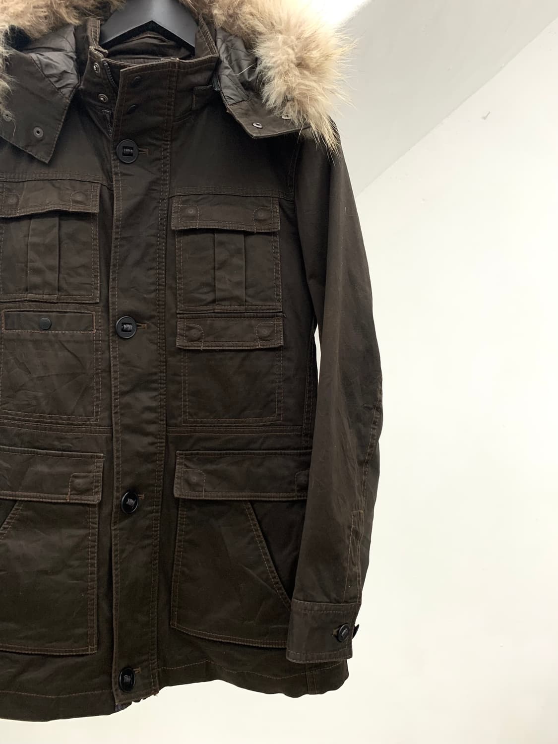 Nicole club for men fur hood coat  상품이미지5