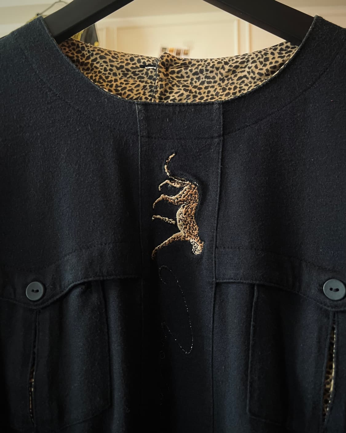 JPN Vintage Leopard Docking 1/2 T-Shirt 상품이미지4