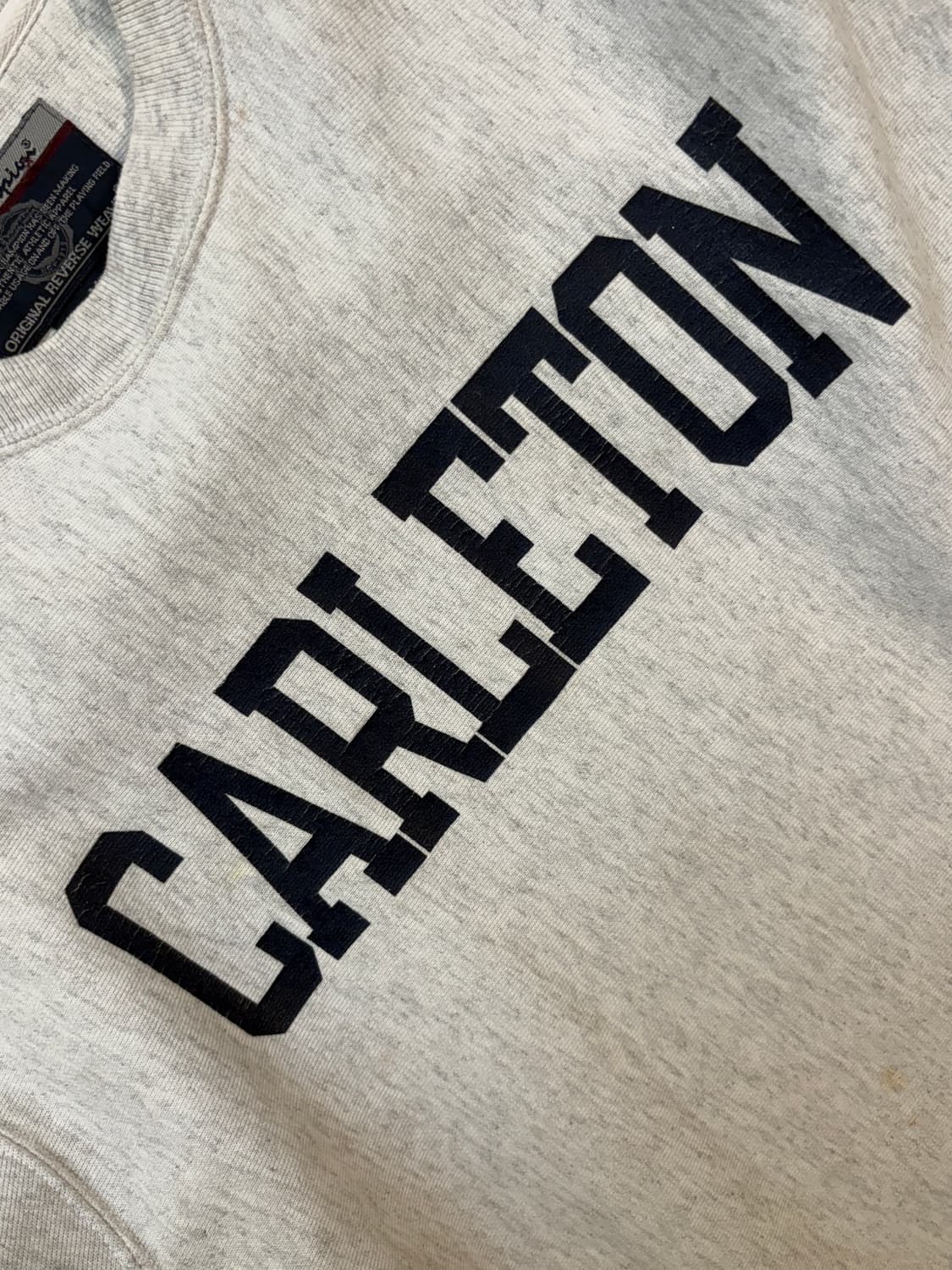 [M] 00s 챔피온 리버스위브 스웻셔츠 CARLETON 상품이미지2