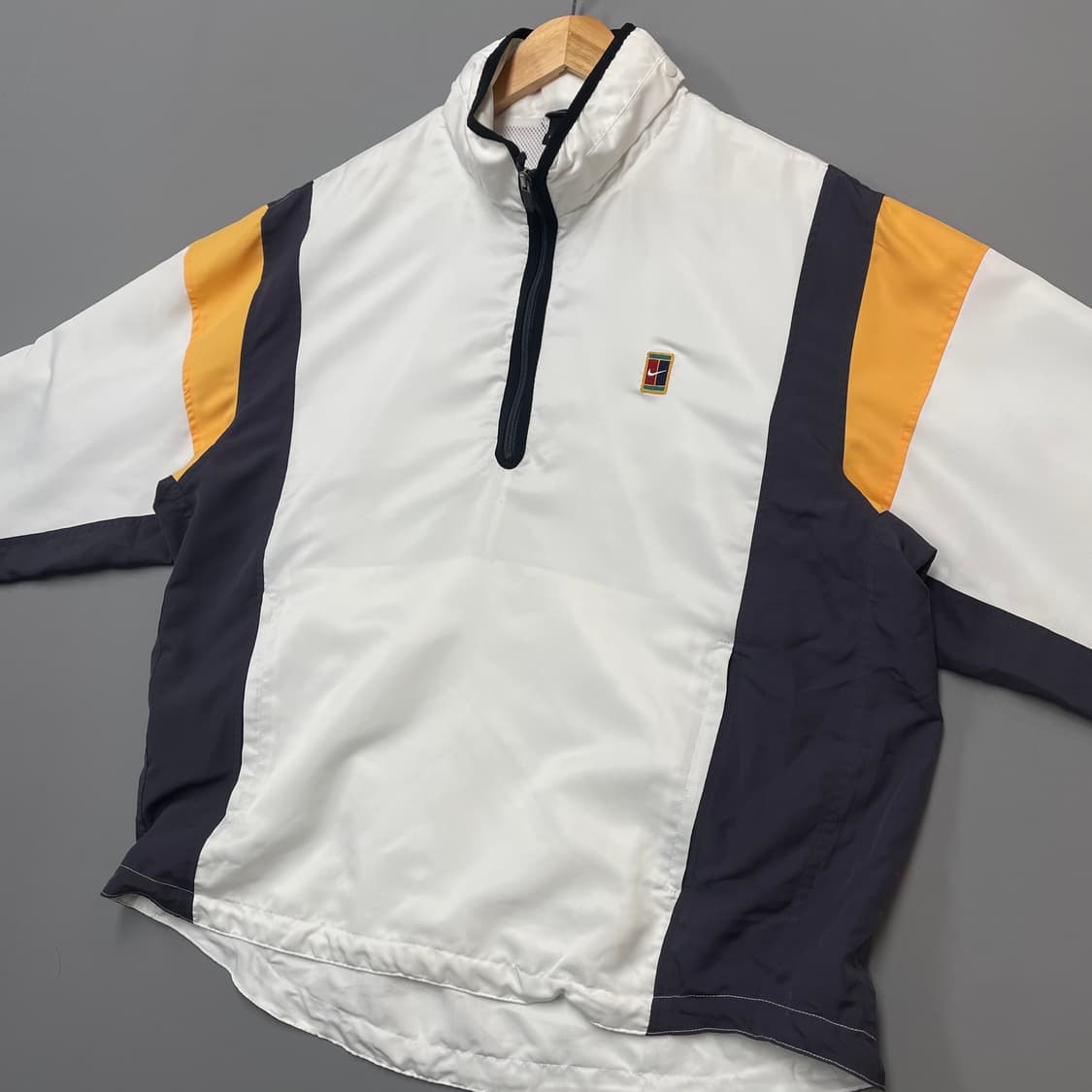 나이키 테니스 아노락 배색 화이트 L [041604] 상품이미지8