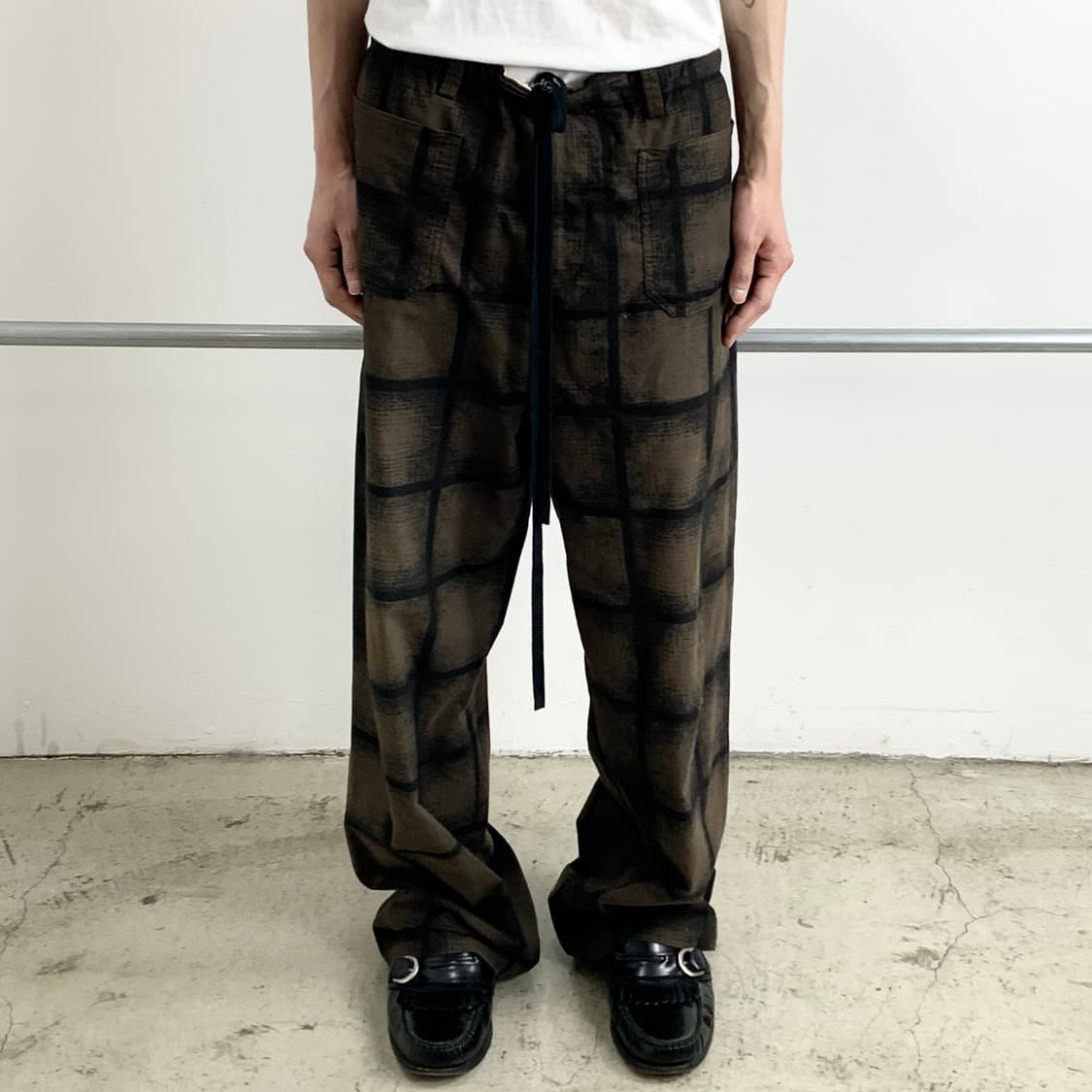 Sunsea (선씨) 브러쉬드 플란넬 체크 팬츠 상품이미지1