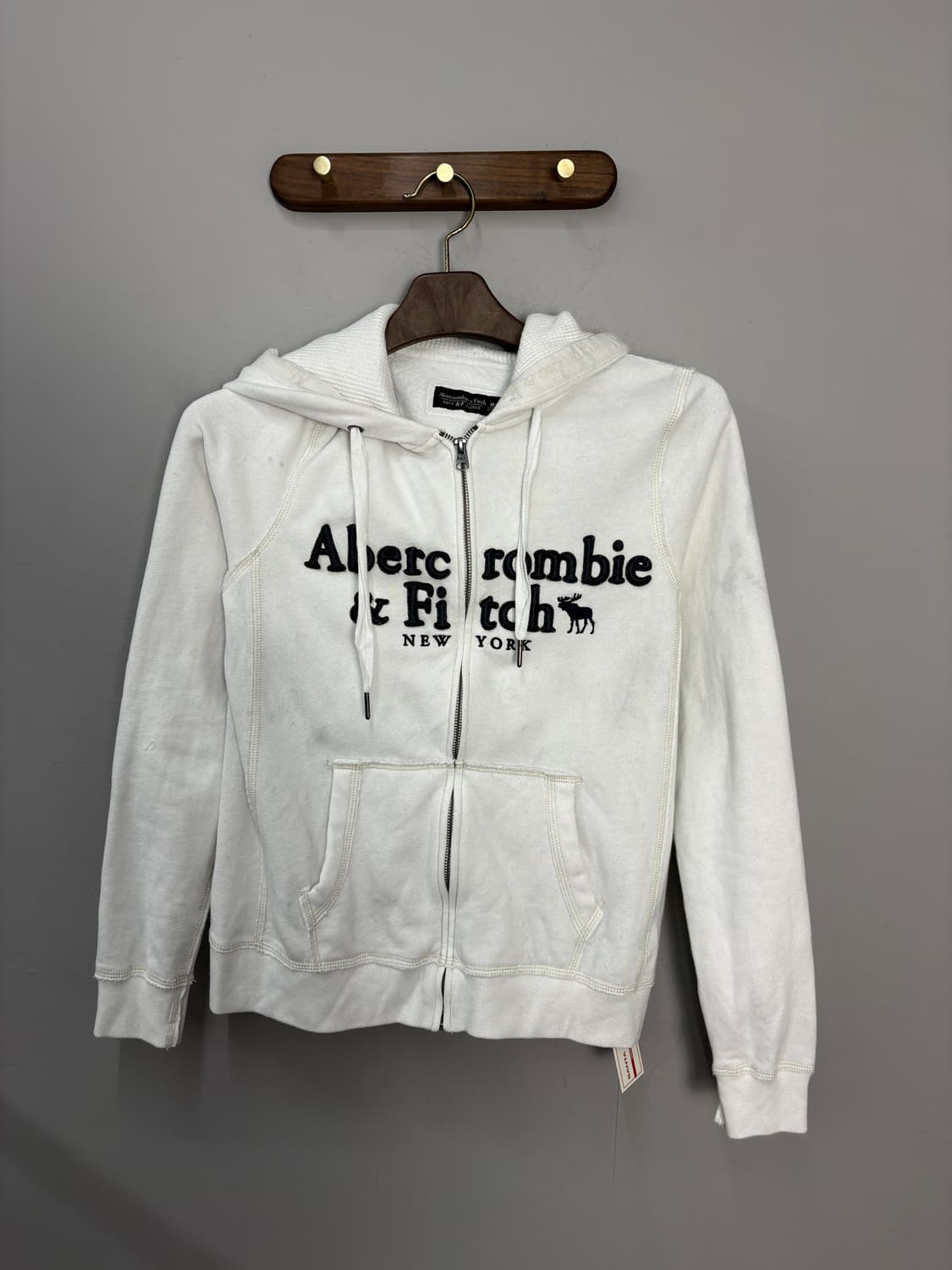 아베크롬비 y2k 화이트 후드집업 A3632 상품이미지2