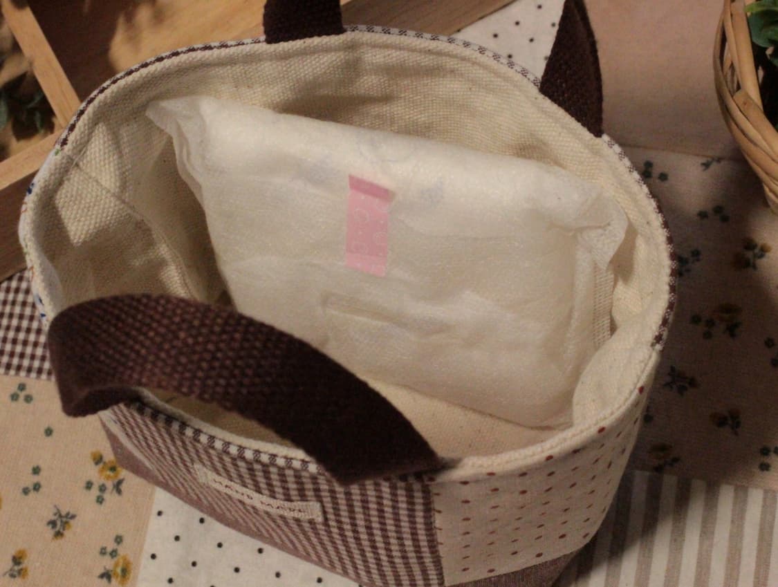 핸드메이드 패치워크 파우치 겸 패브릭 바구니 상품이미지8