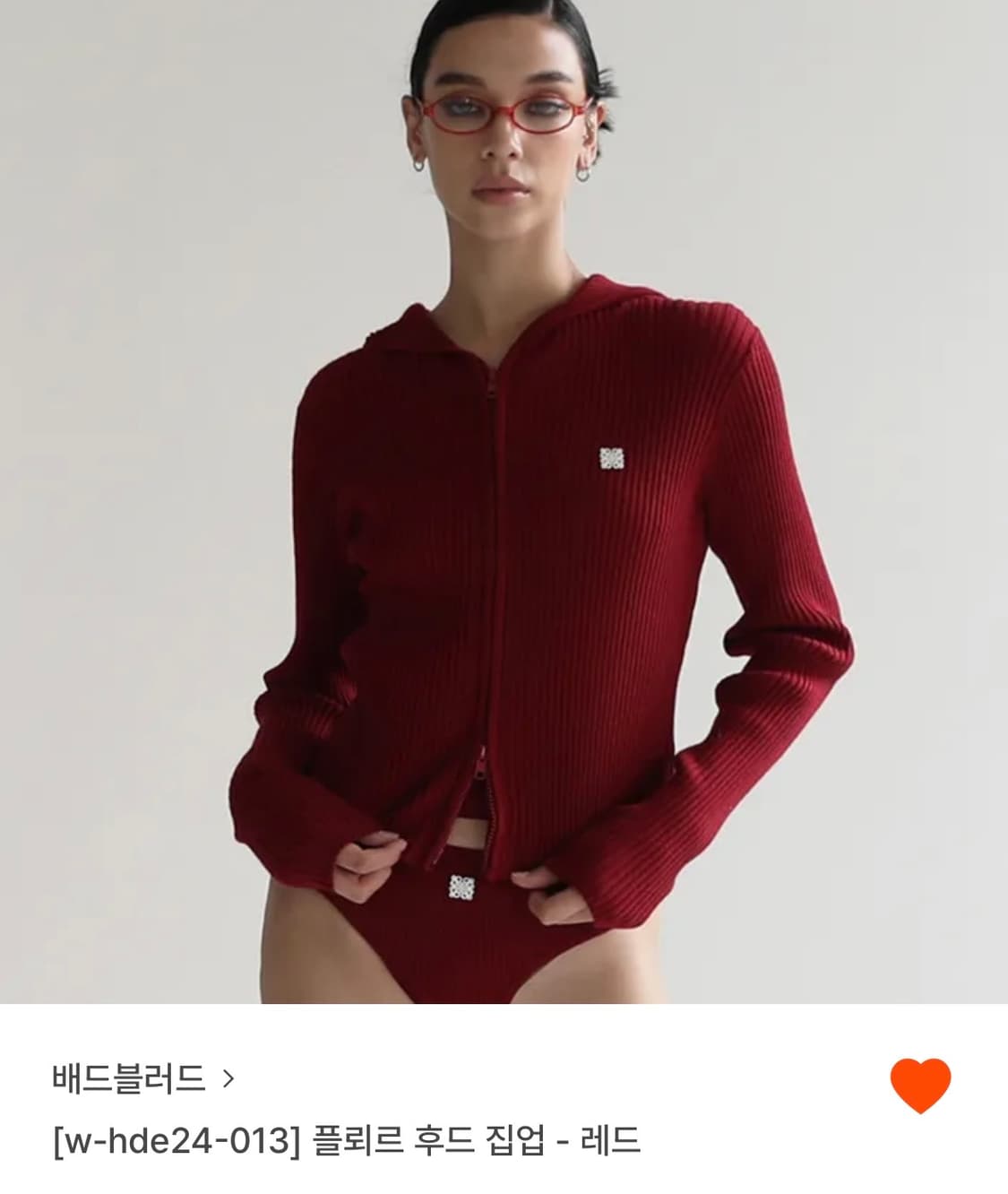 배드블러드 플뢰르 후드집업 상품이미지1