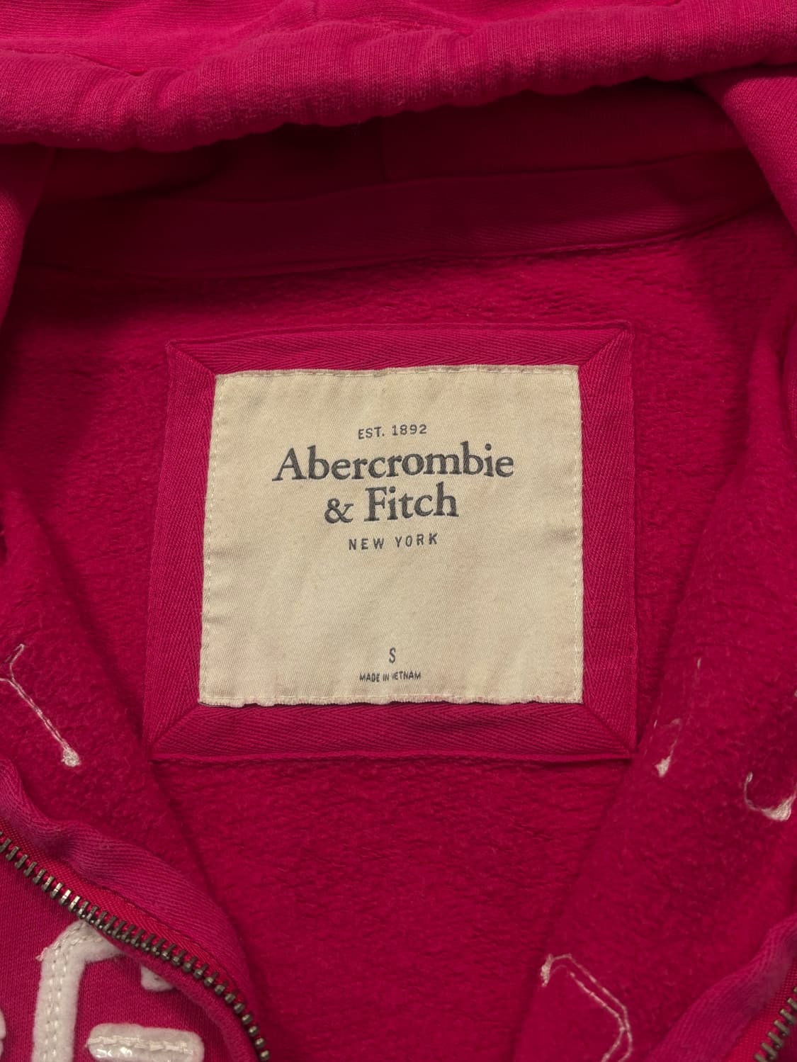 아베크롬비 핑크 후드집업 상품이미지5