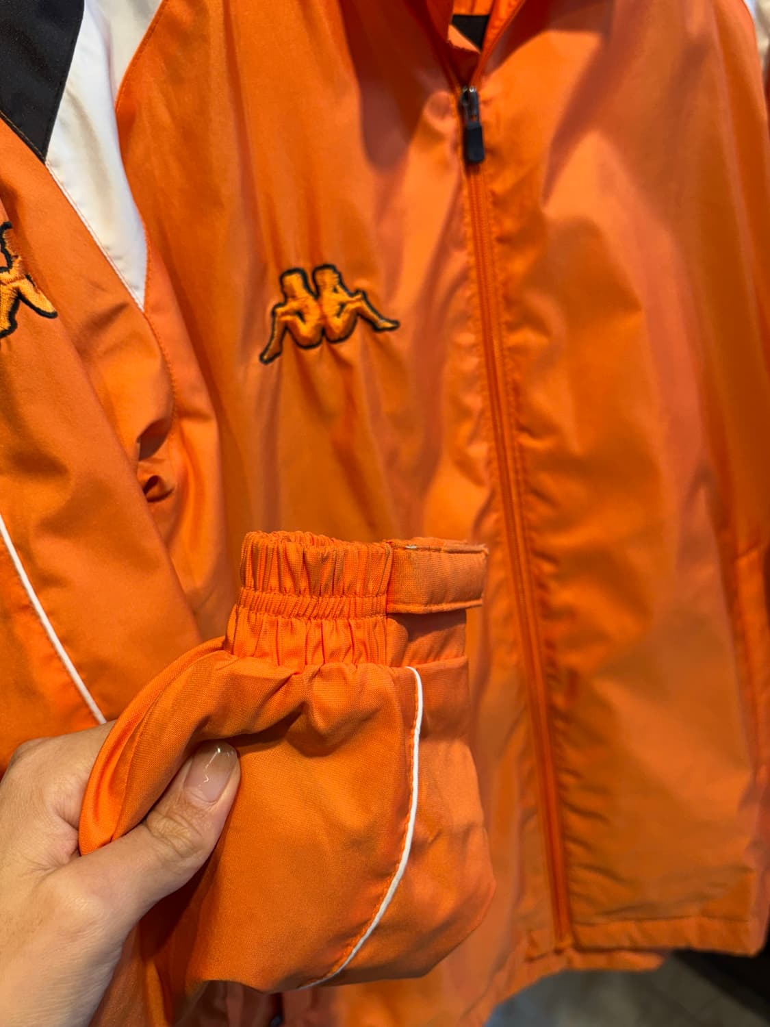 카파 올드스쿨 오렌지 바람막이 L 상품이미지5