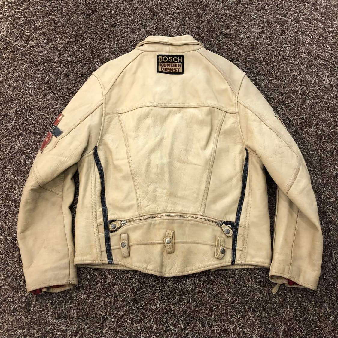 디젤 90s 레더 바이커 가죽 라이더 자켓 상품이미지4