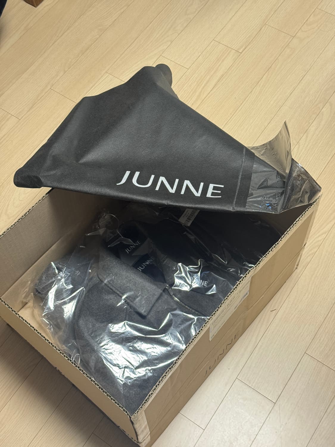 [M] 준느 / j49 울 블루종 그레이 상품이미지2