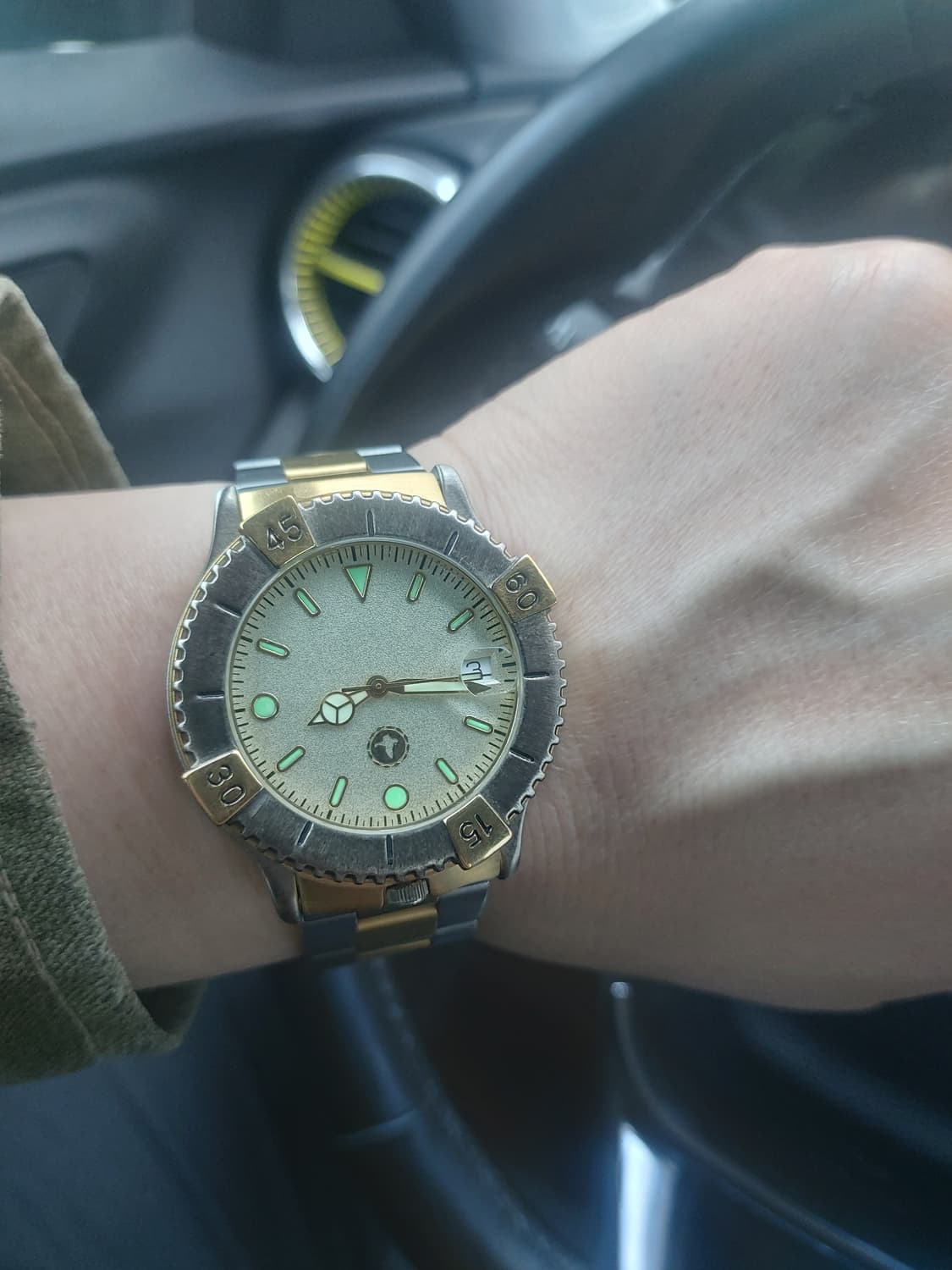 빈티지 콤비 메탈 시계 상품이미지3