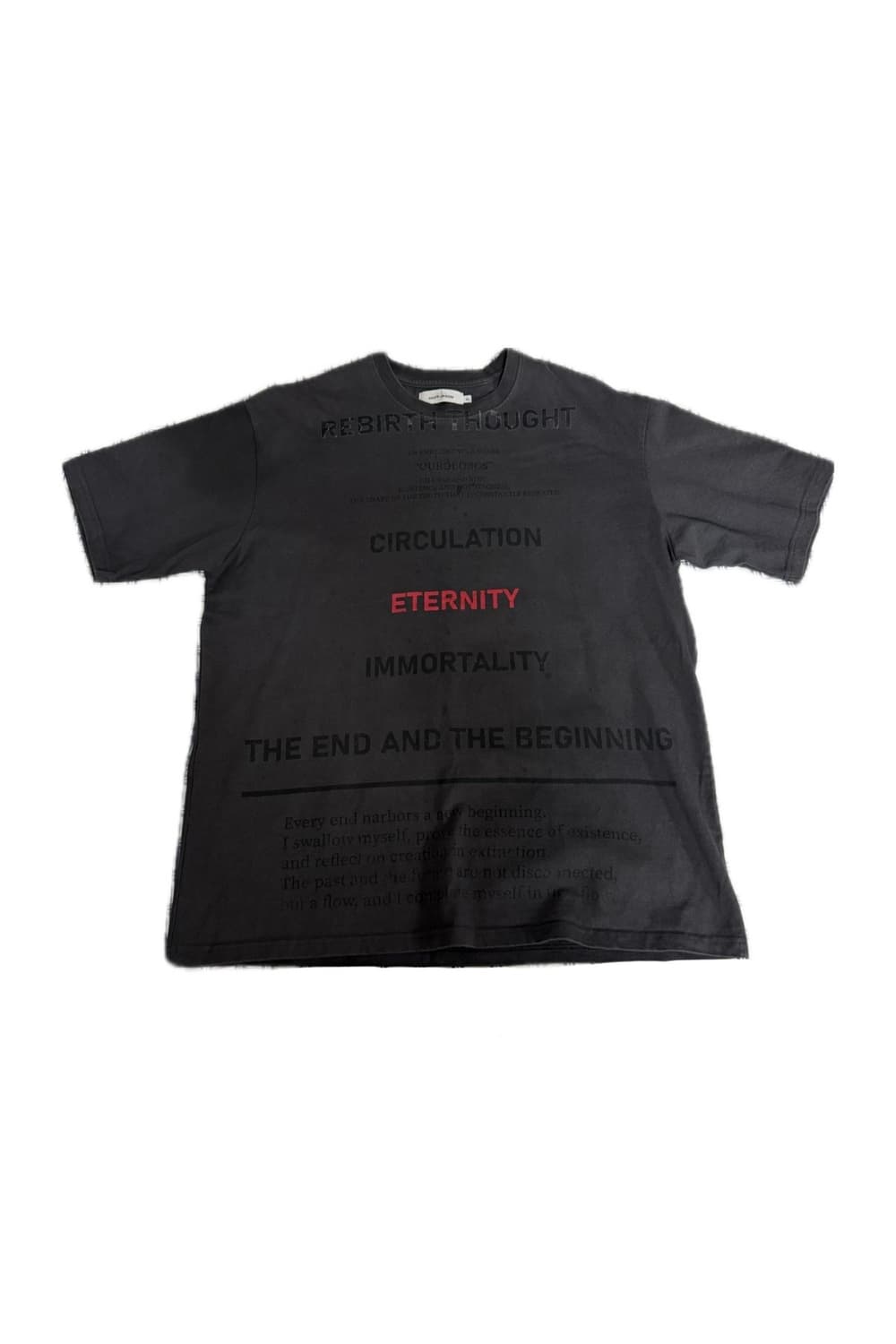 도프제이슨 디바인 레터링 티셔츠 차콜 상품이미지3