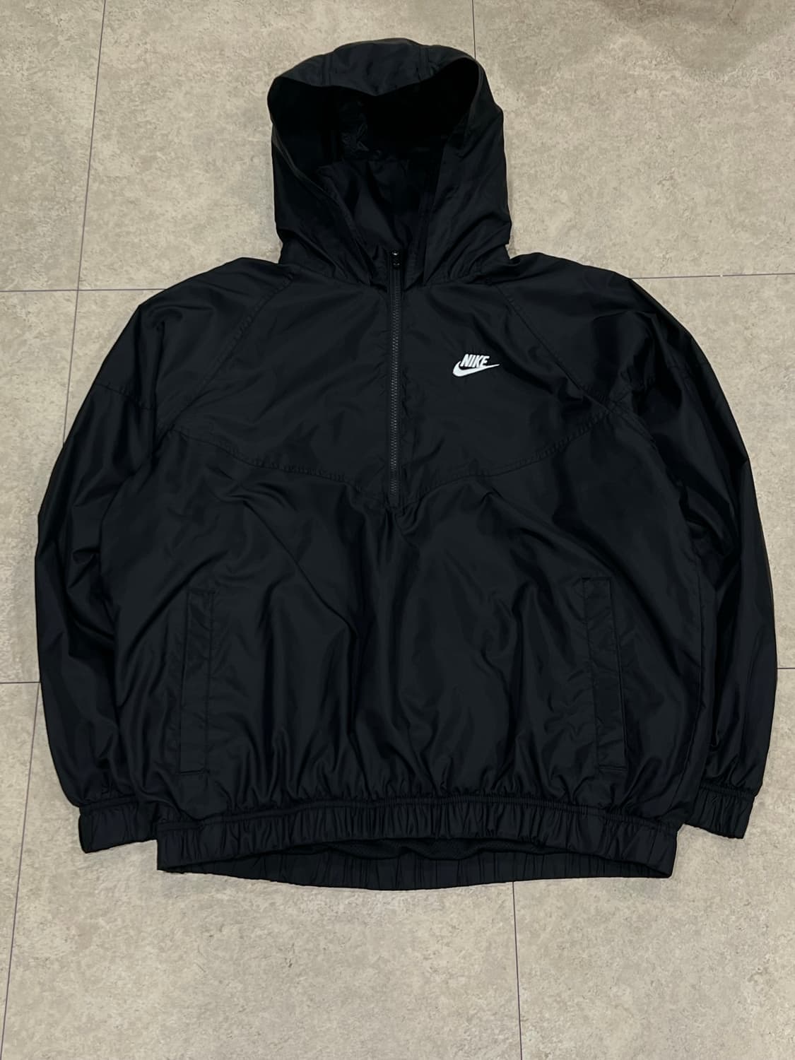 나이키 윈드러너 언라인드 우븐 아노락 블랙 상품이미지2