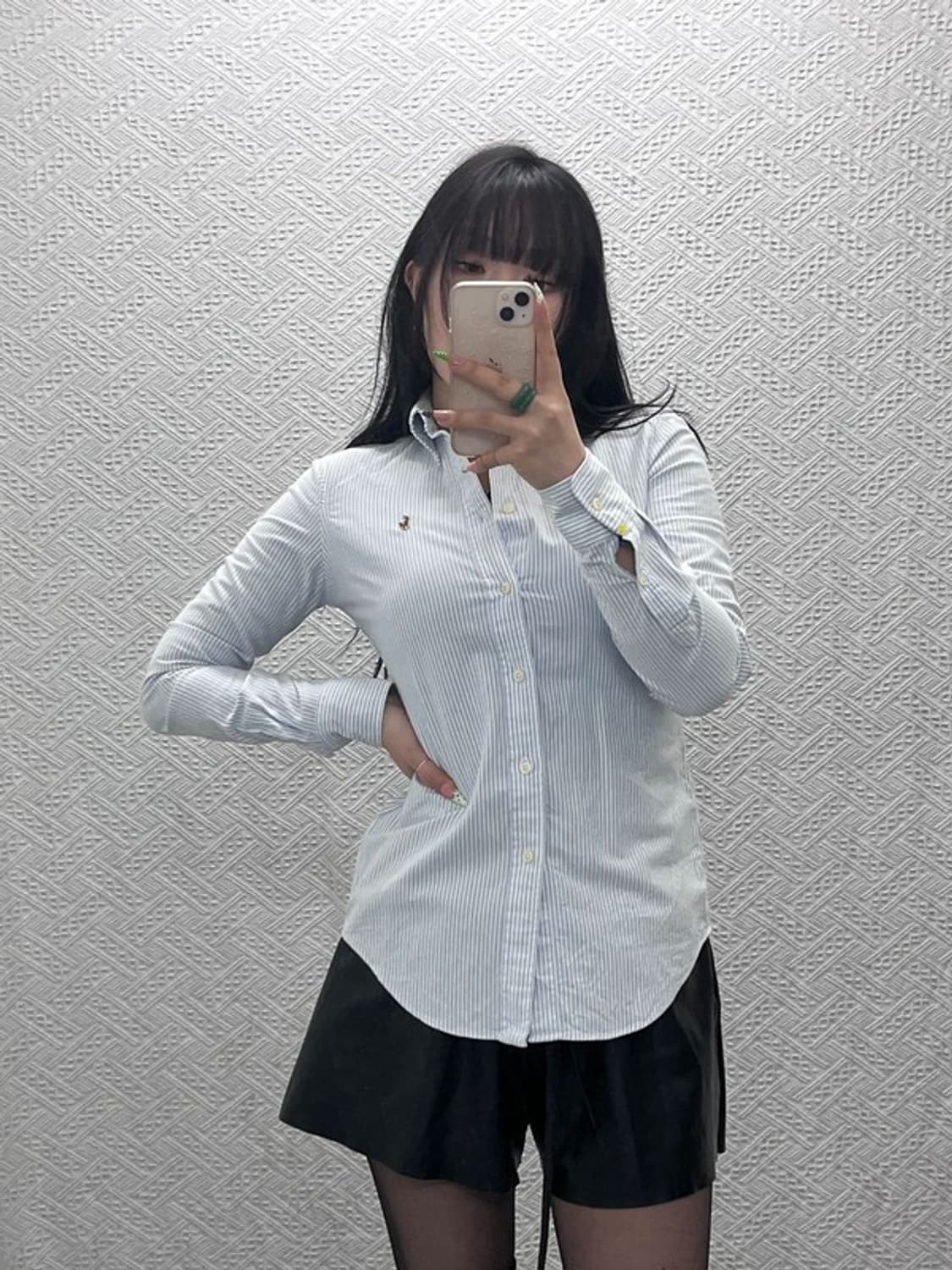 폴로 랄프로렌 빈티지 스트라이프 옥스포드 셔츠 XS C09043 상품이미지2