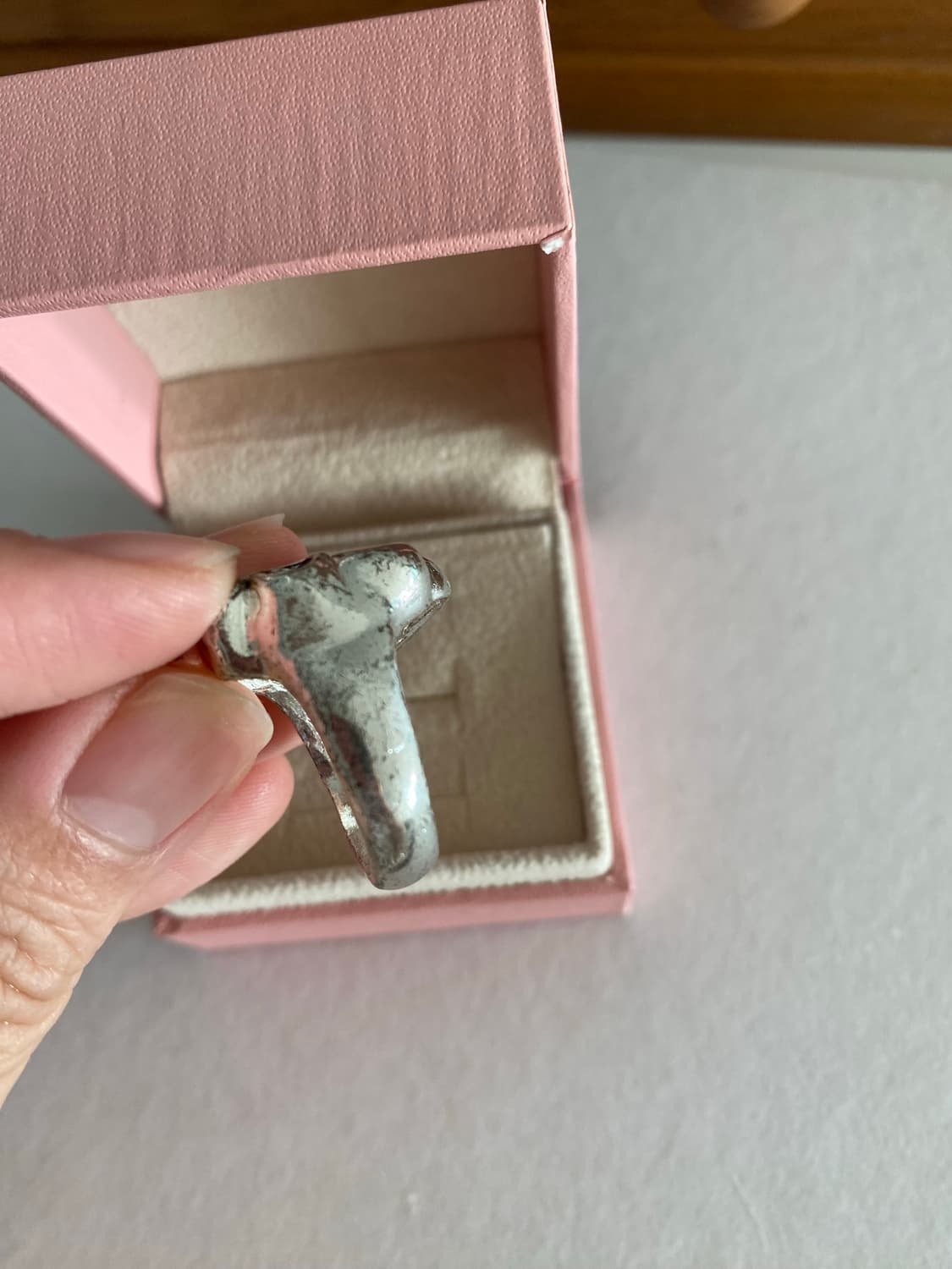 빈티지 스컬 반지 꽃 상품이미지5