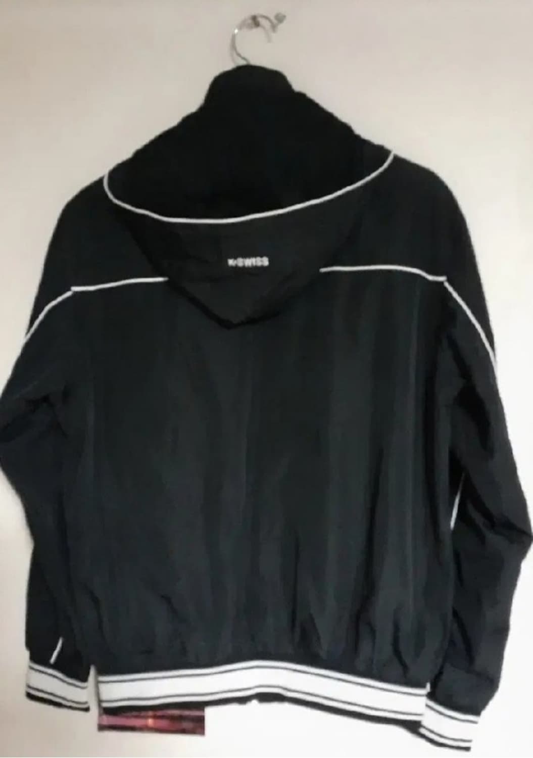 00s K SWISS 케이스위스 올드스쿨 바람막이 자켓 블랙 100 상품이미지2