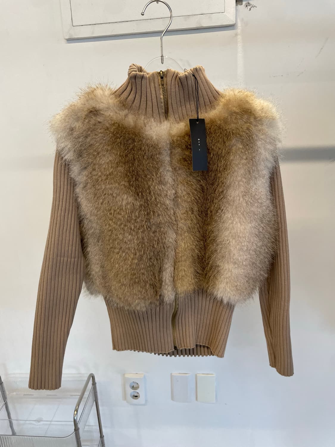 Fur zip up jacket 상품이미지1