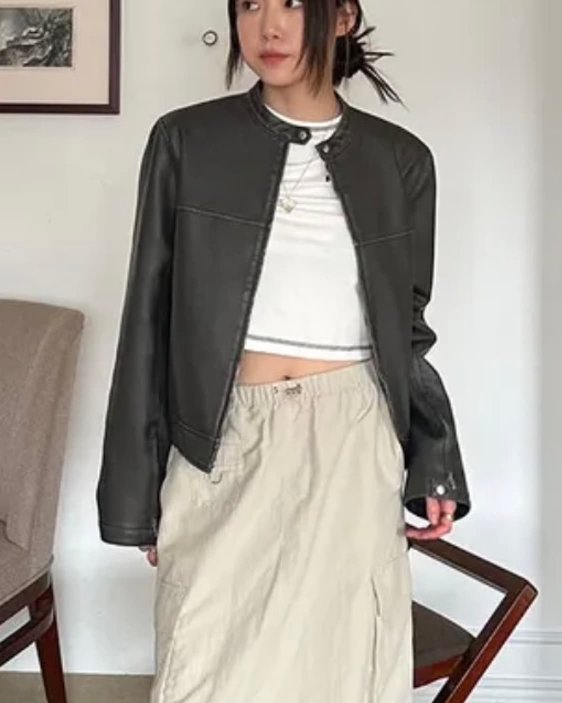 브플먼트 비건레더 자켓 상품이미지7