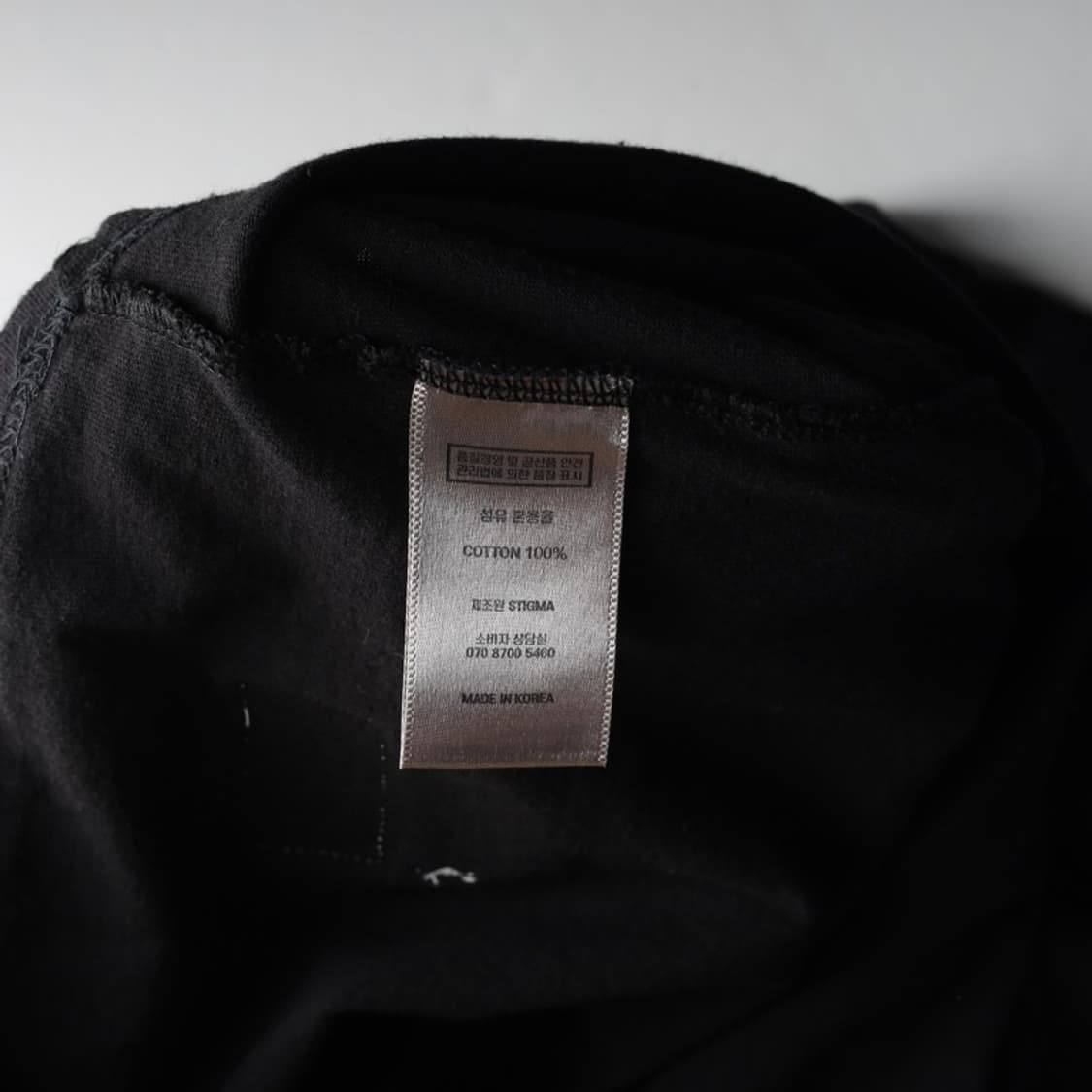 스티그마 블랙 아트웍 그래픽 프린팅 반팔티 M 상품이미지6