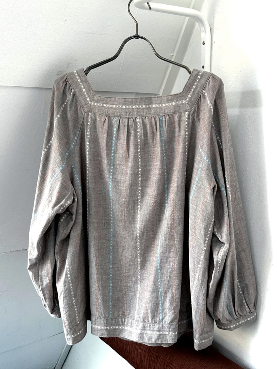 Square neck jacquard fabric string P/O 상품이미지6