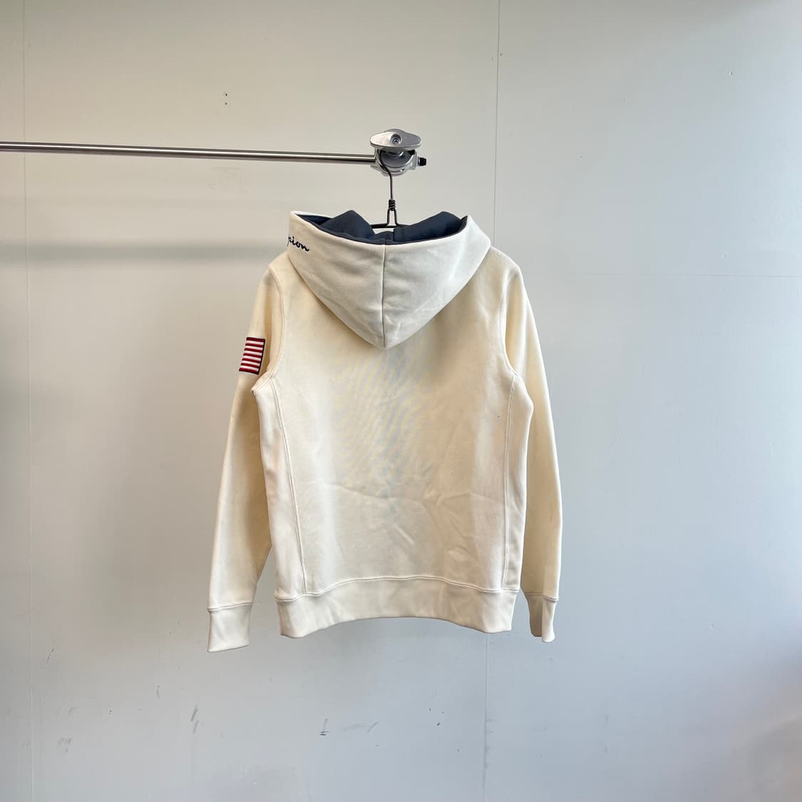 챔피온 패치로고 후드집업 상품이미지2