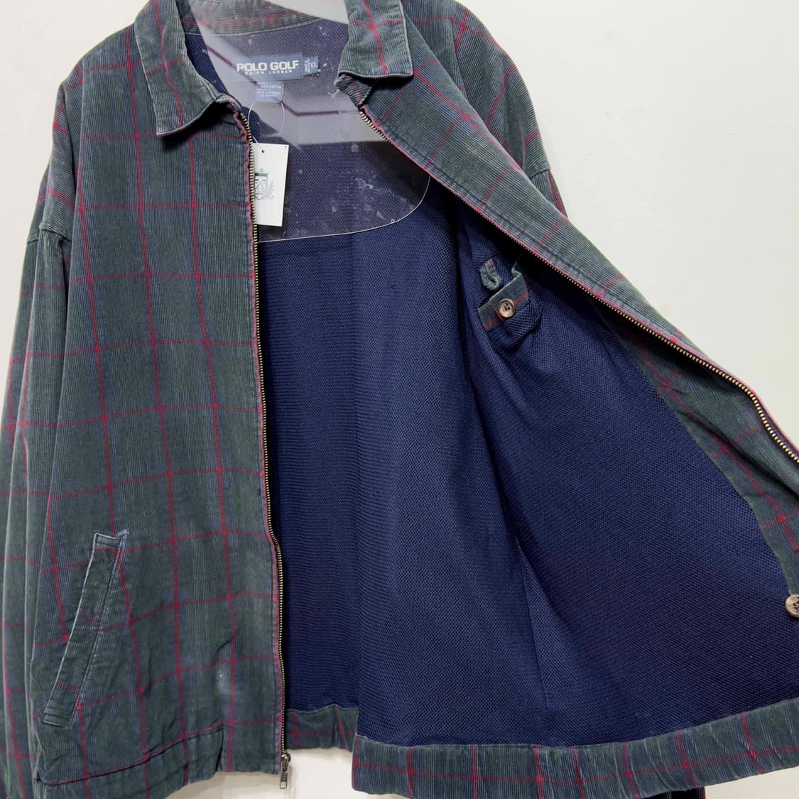 90s 폴로 골프 체크 코듀로이 자켓 상품이미지6