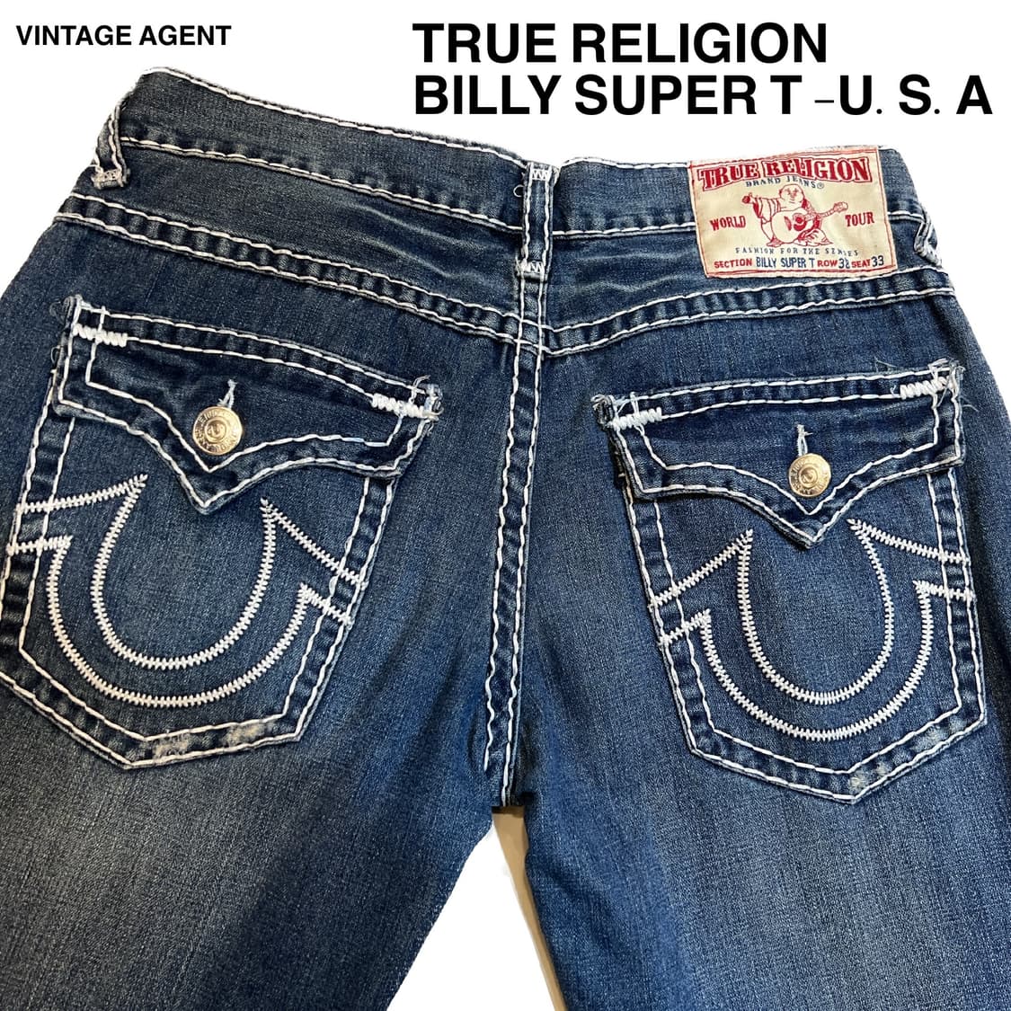 [38x33]트루릴리젼 USA 빌리슈퍼 데님 진 상품이미지1