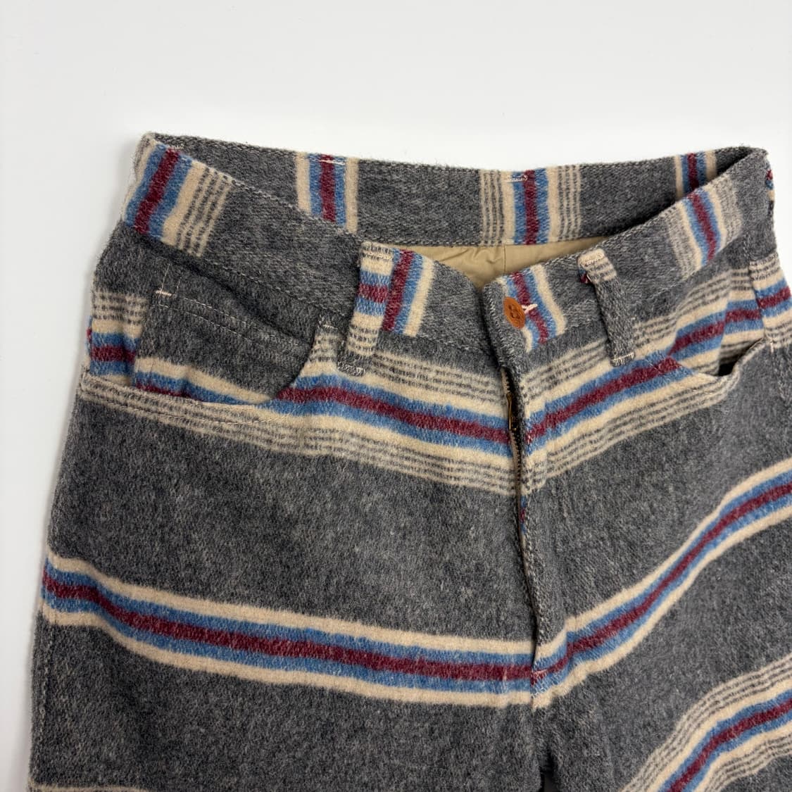 데드스탁 존불 울 패턴 반바지 팬츠 상품이미지2