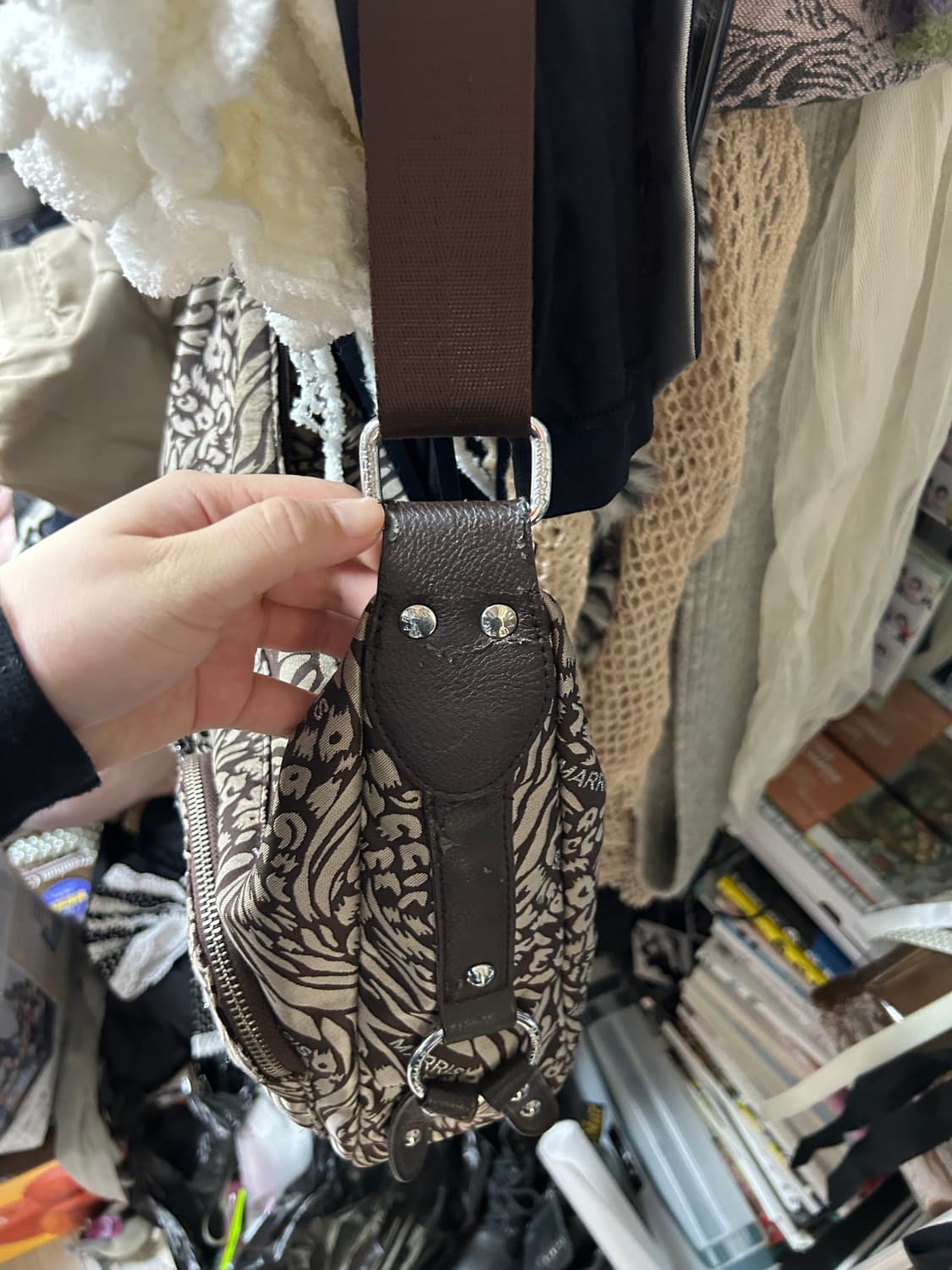 y2k 갸루 지브라 레오파드 숄더백 상품이미지3