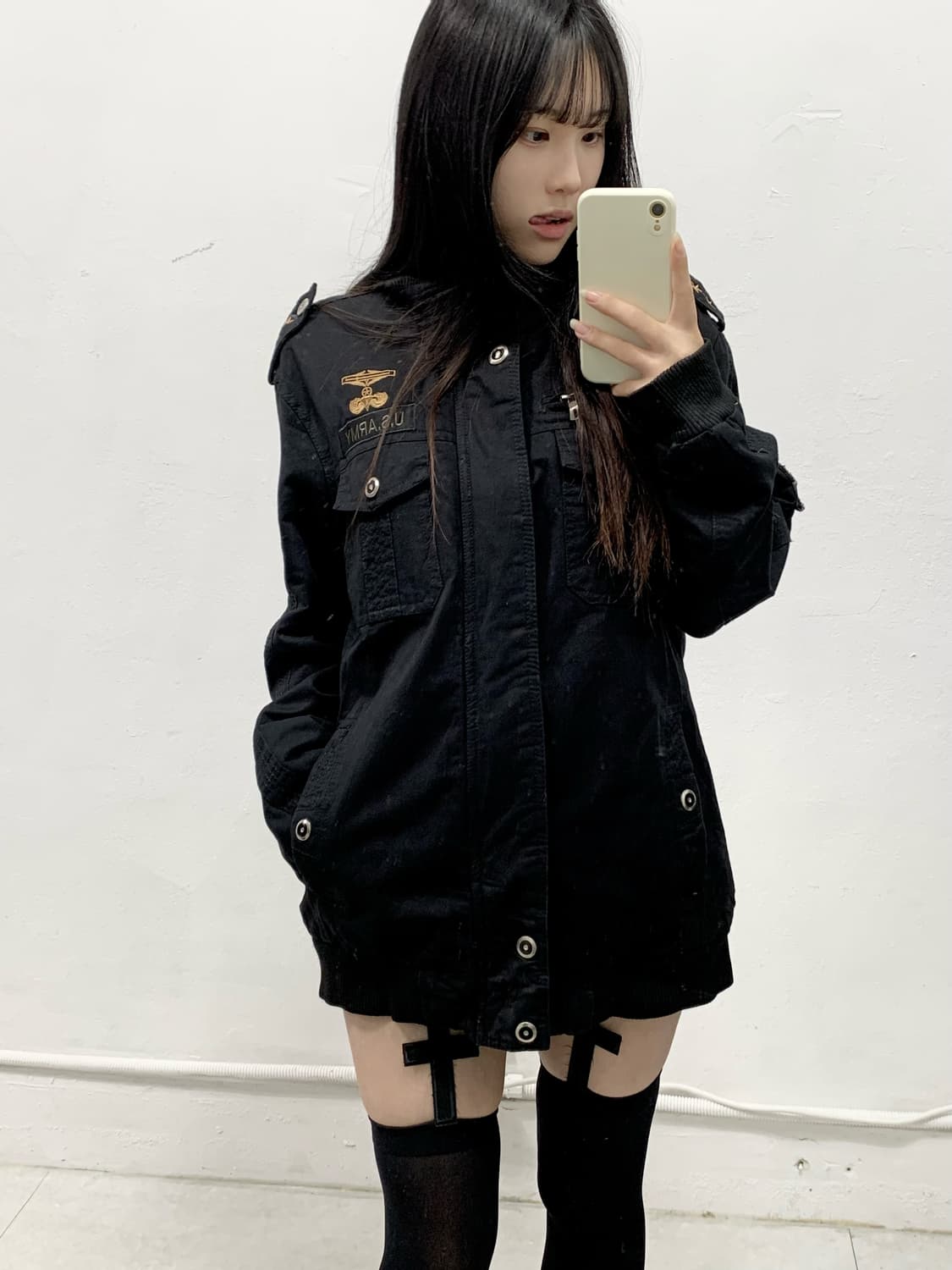 y2k U.S ARMY 블랙 자켓 상품이미지3