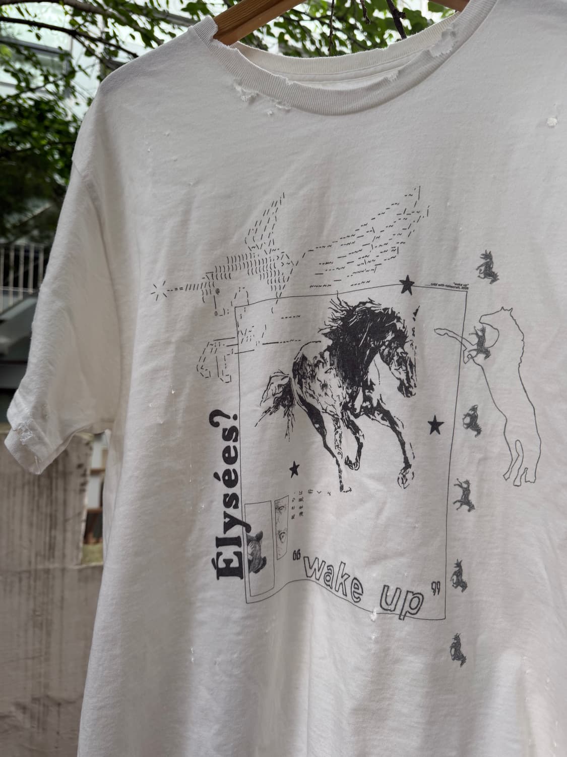 “Wake up” Worn-out Halfsleeve Tee 상품이미지4